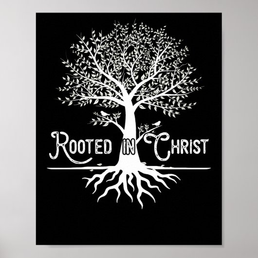 Rooted in Christ Christian Faith and Love in God Poster (Vorne)