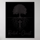 Rooted In Christ Christian Kids Mens God Son Broth Poster (Vorne)