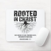 Rooted In Christ Christian Nge Bible Verse Colossi Mousepad (Mit Mouse)