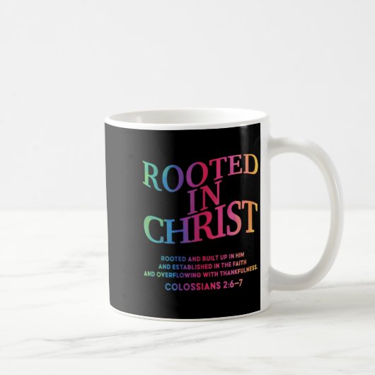 Rooted In Christ Is King Christian Jesus God Son S Kaffeetasse (Rechts)