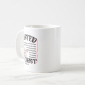 Rooted In Christ Preppy Floral Jesus Christian Fai Kaffeetasse (Vorderseite Links)