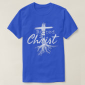 Rooted in Christ, Religious Christian Jesus T-Shir T-Shirt (Design vorne)