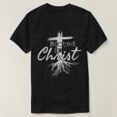 Rooted in Christ, Religious Christian Jesus T-Shir T-Shirt (Design vorne)
