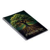 Rooted in Faith Growth Journal - Oak Tree Art Notizblock (Rechte Seite)