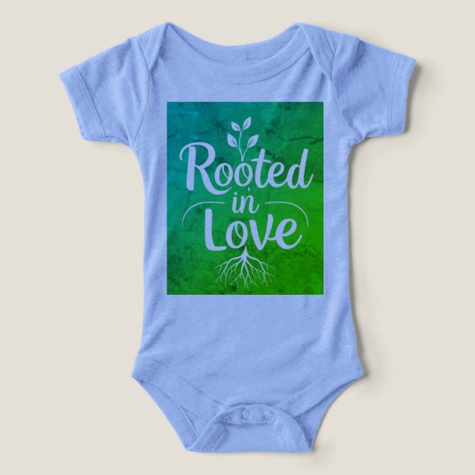 Rooted in Love -Baby Bodysuit with Nature-Inspired (Design Vorderseite)