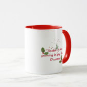 Rooted in Love, Growing in Joy—Botanical Christmas Tasse (VorderseiteRechts)