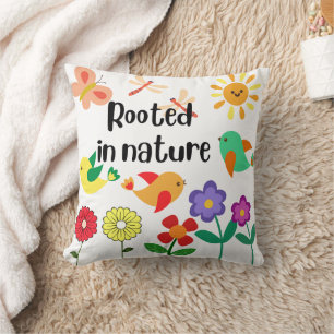 "Rooted in Nature" Öko Inspiriert Grafik Kissen