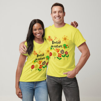 "Rooted in Nature" Öko Inspiriert Grafik T-Shirt