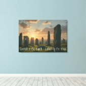 Rooted in the earth, guided by the stars  leinwanddruck (Insitu (Holzboden))