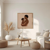 Rooted Love – Afrocentric Family Art V Poster