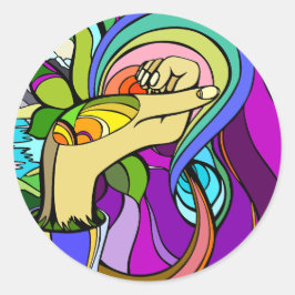 Rooted Potenzial Runder Aufkleber