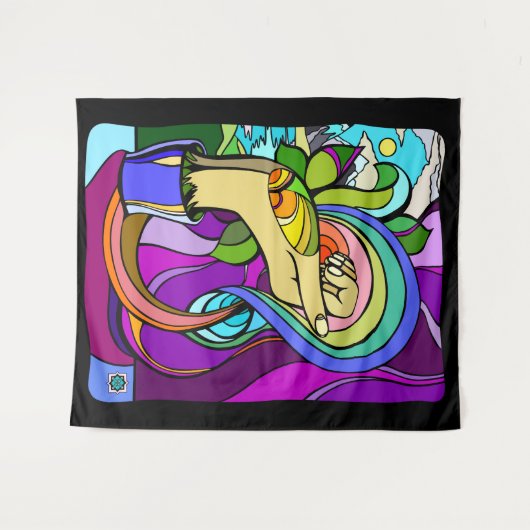 Rooted Potenzial Wandteppich (Vorderseite (Horizontal))