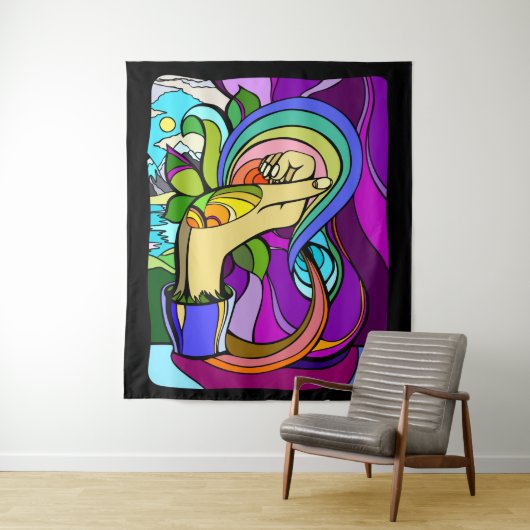 Rooted Potenzial Wandteppich (Beispiel)