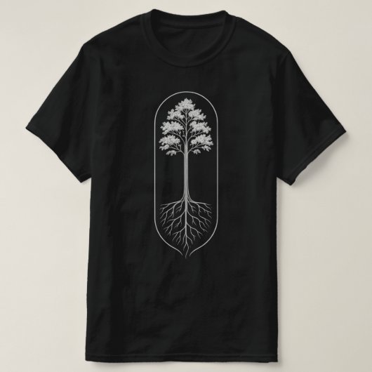 ROOTED RISE – Strength From Nature T-Shirt (Design vorne)