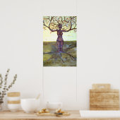 "Rooted" Tree Goddess Art Full Blee Print Poster (Küche)