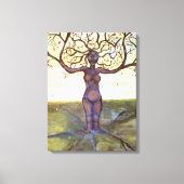 "Rooted Tree Goddess Art" Leinwanddruck (Vorderseite)