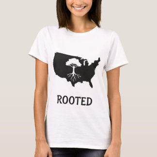 Rooted USA Tree Graphic T - Shirt