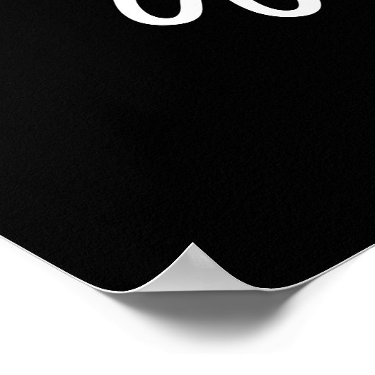 Rootin Toothin Good Time Dental Tooth Pun Dark BG Poster (Ecke)