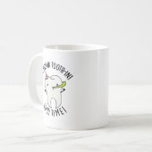 Rootin Toothin Good Time Funny Dental Tooth Puff Kaffeetasse (Vorderseite Links)