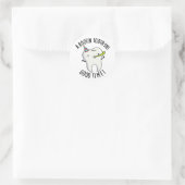 Rootin Toothin Good Time Funny Dental Tooth Puff Runder Aufkleber (Tasche)