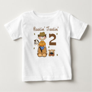Rootin Tootin 2-jährig-Cowboy-T - Shirt