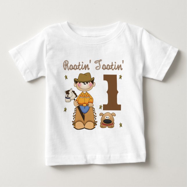 Rootin Tootin Cowboy 1 Baby T-shirt (Vorderseite)