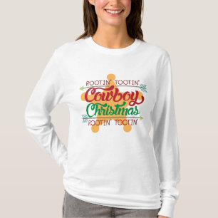 Rootin Tootin Cowboy Weihnachtsfeiertags-T - Shirt