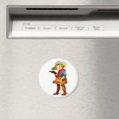 Rootin Tootin' Cowgirl Magnet (In Situ (Geschirrspüler))