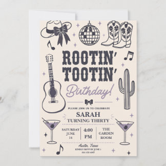 Rootin' Tootin' Geburtstagseinladung Einladung
