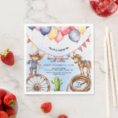 Rootin' Tootin' Good Time Birthday Serviette (Beispiel)