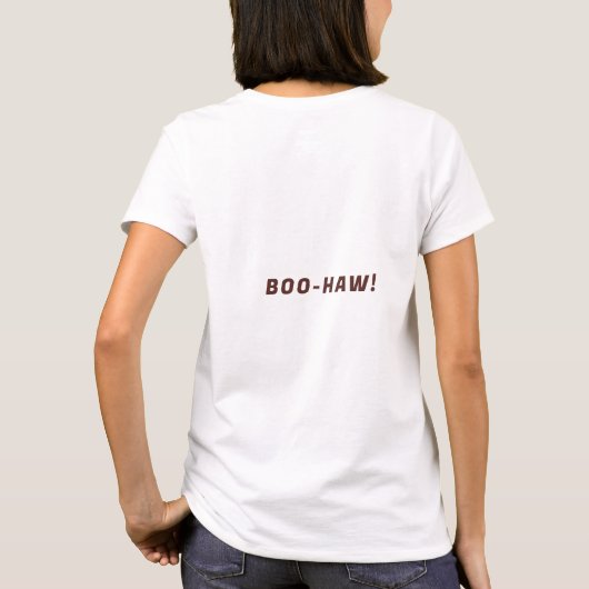 Rootin Tootin Spookin Western Ghosts Custom Text T-Shirt (Rückseite)