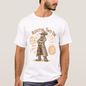 Rootin Two Tin Robot Outlaw T-Shirt (Vorderseite)