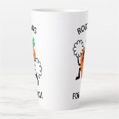 Rooting for you - fröhliche Carrot Latte Tasse (Vorderseite)