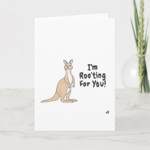 Rooting für Deine Kangaroo-Karte Dankeskarte