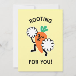 Rooting für dich - Carrot Cheerleader Card Feiertagskarte