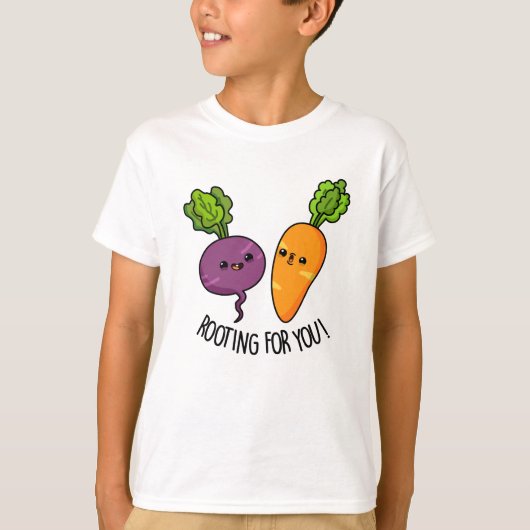 Rooting für dich Funny Veggie Pub T-Shirt (Vorderseite)
