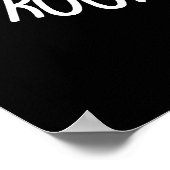 Rooting für dich Funny Veggie Pun Dark BG Poster (Ecke)