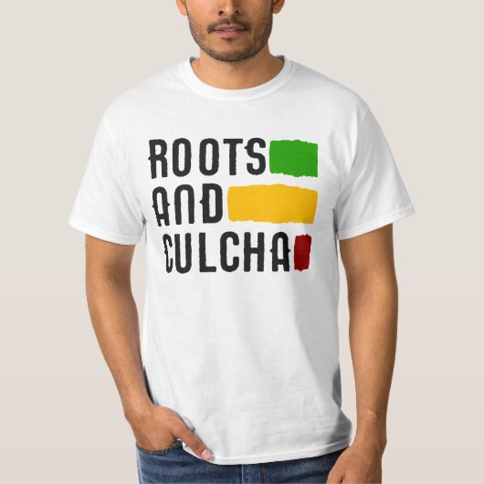 Roots and Culcha Rasta Colors Reggae T-Shirt (Vorderseite)