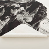 Roots aus schwarzem und weißem Baum Sherpadecke (3/4)