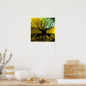 Roots Blue und Green Poster (Küche)