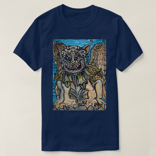 ROOTS GARGOYLE Mythical Creature Illustration Crea T-Shirt (Design vorne)