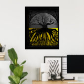Roots Half Circle Poster (Heimbüro)