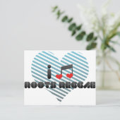 Roots Reggae fan Postkarte (Stehend Vorderseite)