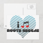 Roots Reggae fan Postkarte (Vorne/Hinten)