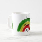 Roots Reggae Rebel Rainbow Kaffeetasse (Vorderseite Links)