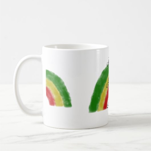 Roots Reggae Rebel Rainbow Kaffeetasse (Links)