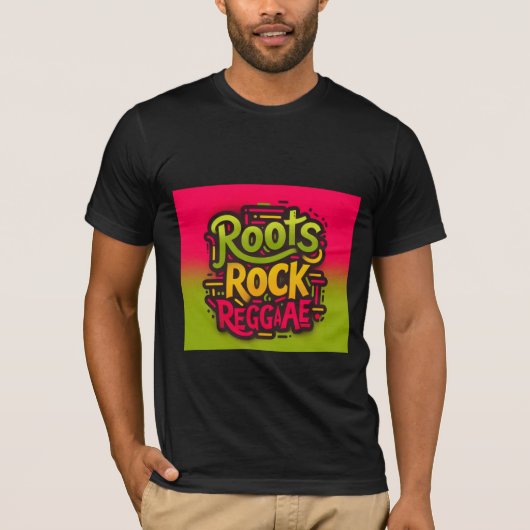 Roots Rock Reggae Men's T - Shirt - Black (Vorderseite)