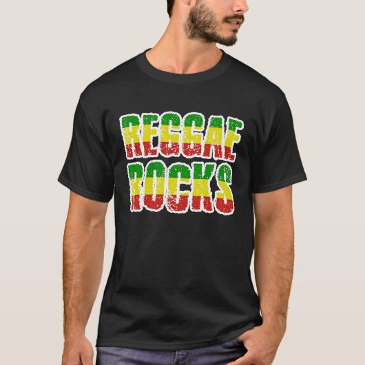Roots Rock Reggae Music Jamaica Souvenir Rasta Roo T-Shirt (Vorderseite)
