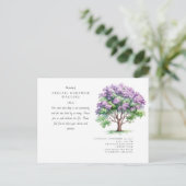 Roots Rosa Bäume Feier des Lebens Postkarte (Stehend Vorderseite)