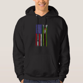 Roots von Simbabwe Halbamerikanische Flagge Patrio Hoodie
